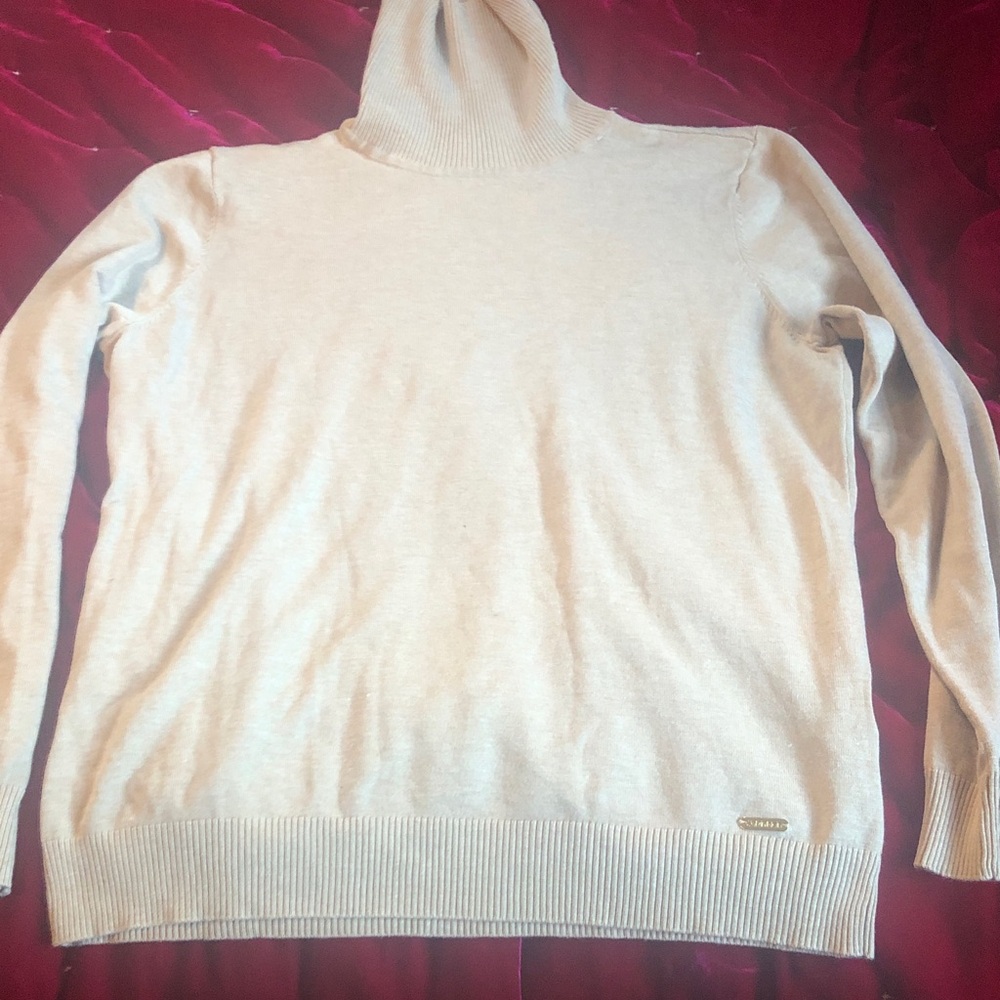 Calvin Klein Beige Turtleneck Sweater